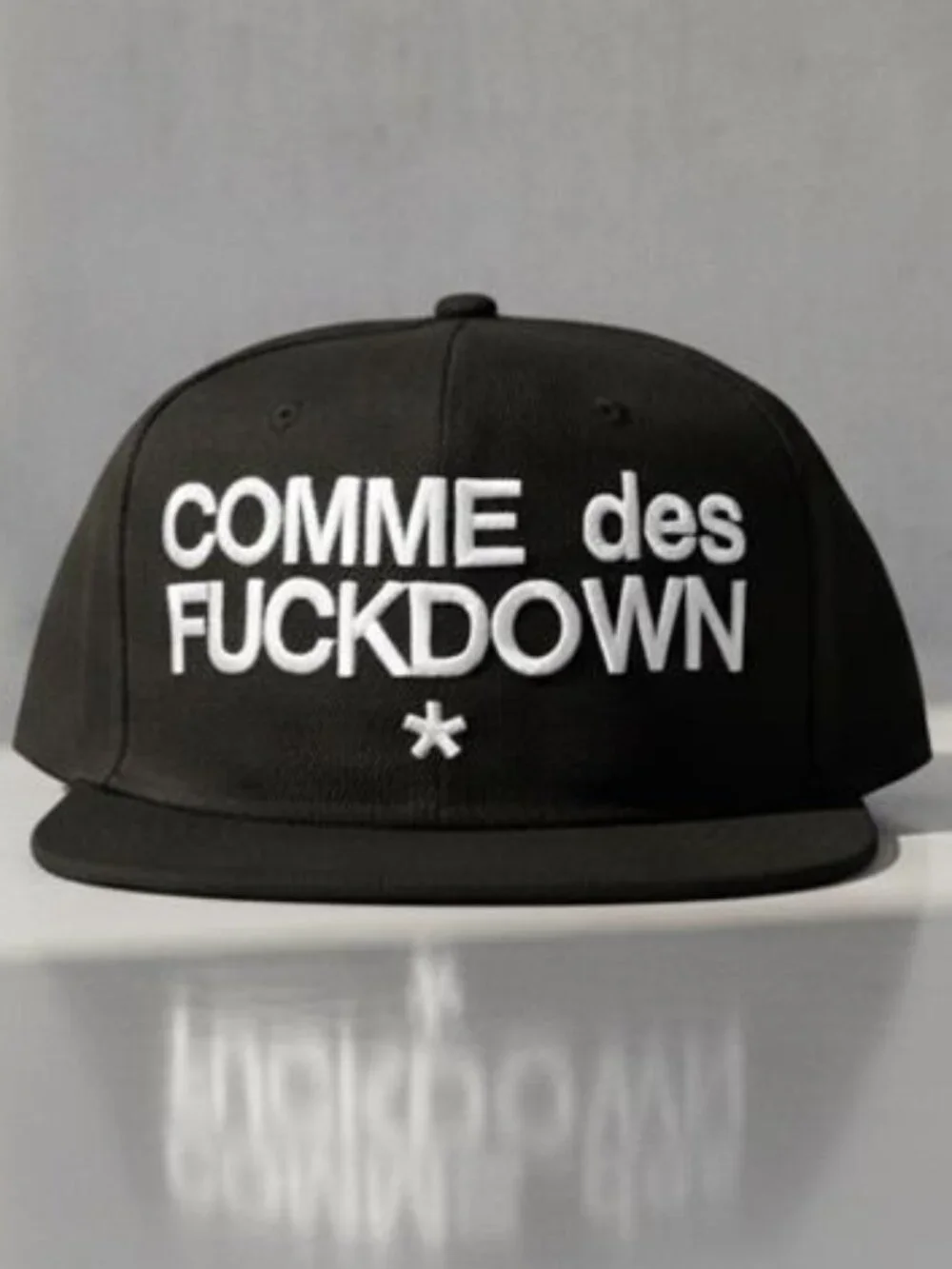 Vintage SSUR Comme Des Fuckdown Snapback Hat Black Streetwear Cap Archive New